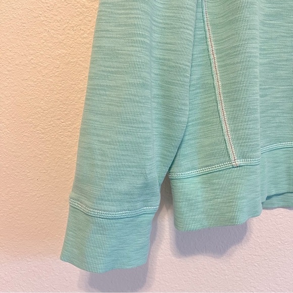 TOMMY BAHAMA Tobago Bay Crewneck Sweatshirt Pima coton, aqua blue, size L - Picture 3 of 12